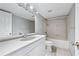 Clean bathroom with a shower/tub combo and vanity at 2870 Pharr Court South Nw # 607, Atlanta, GA 30305