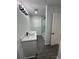 Updated bathroom with white vanity and glass shower at 3503 Larkspur Ter, Decatur, GA 30032