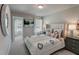 Cozy bedroom with a plush bed, stylish decor, and large windows at 5150 Longview Run, Decatur, GA 30035
