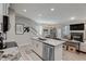 Open concept kitchen with island, stainless steel appliances, and granite countertops at 5150 Longview Run, Decatur, GA 30035