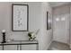Bright and airy entryway with a modern console table at 5150 Longview Run, Decatur, GA 30035