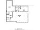 Terrace level plan with a gym, bedroom, and unfinished storage space at 235 Winterberry Way, Roswell, GA 30075