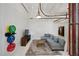 Open living area with exposed brick, high ceilings, and an industrial feel at 20 Marietta Nw St # 3G, Atlanta, GA 30303