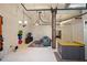 Open living area with exposed brick, high ceilings, and an industrial feel at 20 Marietta Nw St # 3G, Atlanta, GA 30303
