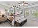 Spacious main bedroom with a canopy bed and plenty of natural light at 77 Werner Brook Way, Atlanta, GA 30354