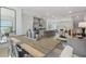 Open concept dining area with kitchen and living room views at 77 Werner Brook Way, Atlanta, GA 30354