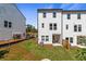 Townhouse backyard with patio and small fenced area at 77 Werner Brook Way, Atlanta, GA 30354