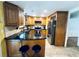 Updated kitchen boasts granite counters & wood cabinetry at 2606 Ramblewood Ct, Acworth, GA 30102