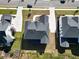 Aerial view of house and surrounding neighborhood at 2899 Treeside Terrace, Marietta, GA 30066