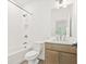 Bathroom with shower/tub combo, vanity, and toilet at 2899 Treeside Terrace, Marietta, GA 30066