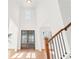Two story foyer with hardwood floors and staircase at 2899 Treeside Terrace, Marietta, GA 30066