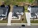 House and lot aerial view, showcasing neighborhood at 2899 Treeside Terrace, Marietta, GA 30066