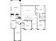 Second floor plan showing bedrooms and baths at 2899 Treeside Terrace, Marietta, GA 30066