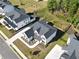 Aerial view showing home's curb appeal and lot size at 2899 Treeside Terrace, Marietta, GA 30066