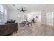 Bright living room with hardwood floors and open concept at 2581 Hood Nw Ave, Atlanta, GA 30318