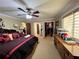 Spacious primary bedroom with a large walk-in closet and ensuite bathroom at 6225 Collins Nw Rd, Acworth, GA 30101