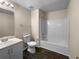 Bathroom with tub/shower combo and gray floor at 4024 Waldrop Hills Dr, Decatur, GA 30034