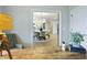 View of a formal dining room with a round table and four chairs at 5215 Maggie Mae Ln, Cumming, GA 30028