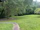 Large backyard with grassy area and mature trees at 2381 County Line Sw Rd, Atlanta, GA 30331