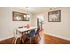 Modern dining area with a white table and four chairs at 2479 Peachtree Ne Rd # 304, Atlanta, GA 30305