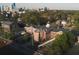 Aerial view of a school campus with multiple buildings and athletic fields at 100 Ottley Ln, Atlanta, GA 30305