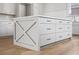 Modern kitchen island with ample storage and a clean, stylish design at 100 Ottley Ln, Atlanta, GA 30305