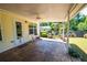 Patio with ceiling fan and grill area at 1001 S Creek Dr, Villa Rica, GA 30180