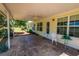 Covered patio with stamped concrete flooring at 1001 S Creek Dr, Villa Rica, GA 30180