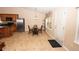 Eat-in kitchen with stainless steel appliances and an island at 1001 S Creek Dr, Villa Rica, GA 30180