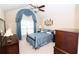 Charming bedroom featuring a vaulted ceiling, large window, and a queen bed at 1001 S Creek Dr, Villa Rica, GA 30180
