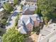 Aerial view of house and neighborhood showing surrounding homes at 1829 Buckhead Valley Ne Ln, Atlanta, GA 30324