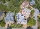 Aerial view of neighborhood, showing multiple houses and landscape at 1829 Buckhead Valley Ne Ln, Atlanta, GA 30324