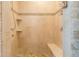 Spacious shower with built-in seat and shelves at 1829 Buckhead Valley Ne Ln, Atlanta, GA 30324