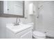 Updated bathroom with a shower and white subway tile at 972 Sims Nw Ave, Atlanta, GA 30318