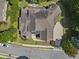 Top-down view of house, yard, and driveway at 850 Camden Park Ct, Atlanta, GA 30342