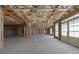 Unfinished basement with exposed framing and HVAC at 850 Camden Park Ct, Atlanta, GA 30342