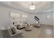 Bright sitting room with cozy furniture and neutral decor at 850 Camden Park Ct, Atlanta, GA 30342