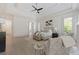 Spacious main bedroom with hardwood floors, high ceilings and a sitting area at 850 Camden Park Ct, Atlanta, GA 30342
