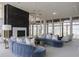 Luxury lounge with fireplace and city views at 3325 Piedmont Rd # 2203, Atlanta, GA 30305