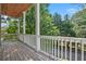 Wooden deck overlooking a tree-lined street at 131 Bowen Sw Cir, Atlanta, GA 30315