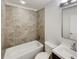 Updated bathroom with a new bathtub and tile at 745 Fountainhead Ne Ln # 113, Atlanta, GA 30324