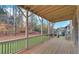 Deck overlooking private backyard with wooded area at 4847 Basingstoke Dr, Suwanee, GA 30024