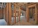 Unfinished basement with framed rooms and open space at 4847 Basingstoke Dr, Suwanee, GA 30024