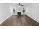 Bright living room featuring hardwood floors and fireplace at 3853 Cress Way Dr, Decatur, GA 30034