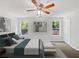 Virtually staged main bedroom with ample natural light at 3853 Cress Way Dr, Decatur, GA 30034