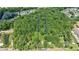 Aerial view of property showing wooded lot and house at 276 Thompson St, Alpharetta, GA 30009