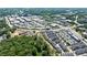 Aerial view of townhomes and businesses at 272 Thompson St, Alpharetta, GA 30009