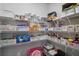 Well-organized pantry with ample shelving and storage containers at 41 Foxcroft Way, Villa Rica, GA 30180