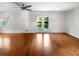 Living room with hardwood floors and access to backyard at 4128 Snapfinger Way, Decatur, GA 30035
