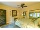 Spacious bedroom with mirrored closet doors and decorative accents at 2341 Habersham Sw Dr, Marietta, GA 30064
